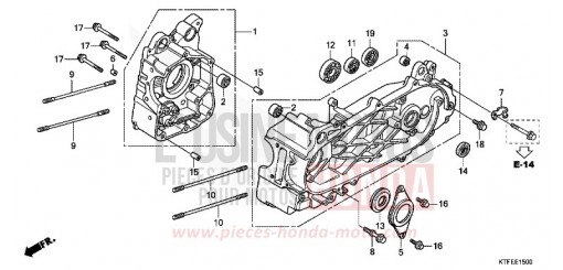 CARTER MOTEUR SH125C de 2012